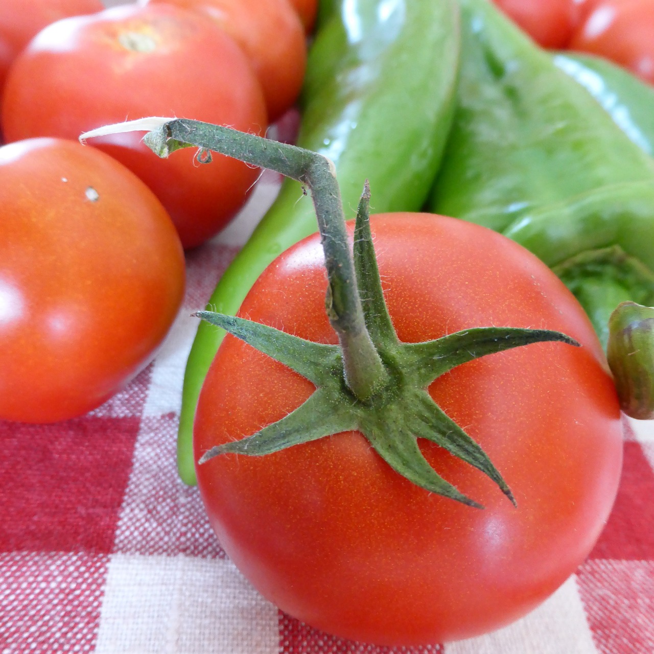 tomatoes red paprika free photo