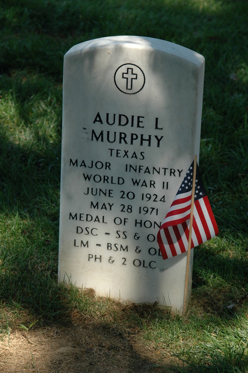tombstone audie murphy gravestone free photo