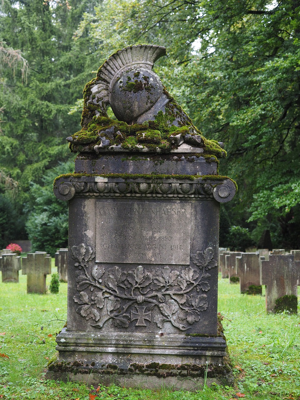 tombstone cenotaph forest cemetery stuttgart free photo