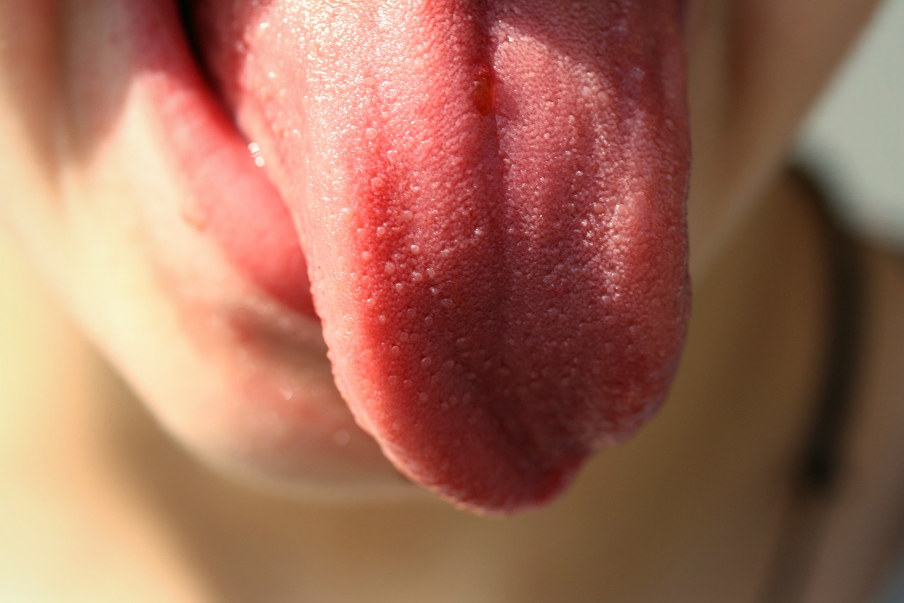tongue human child free photo
