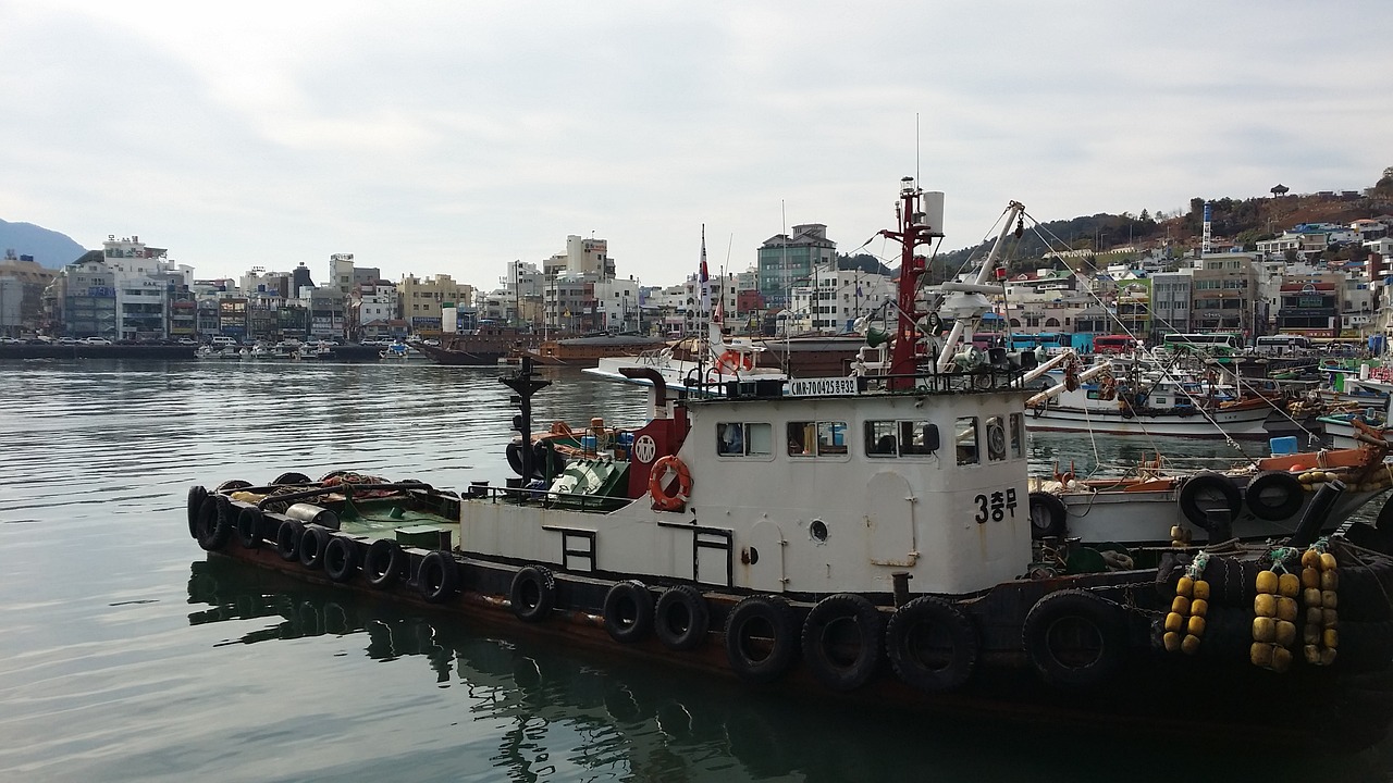 tongyeong terminal  tongyeong  sea free photo