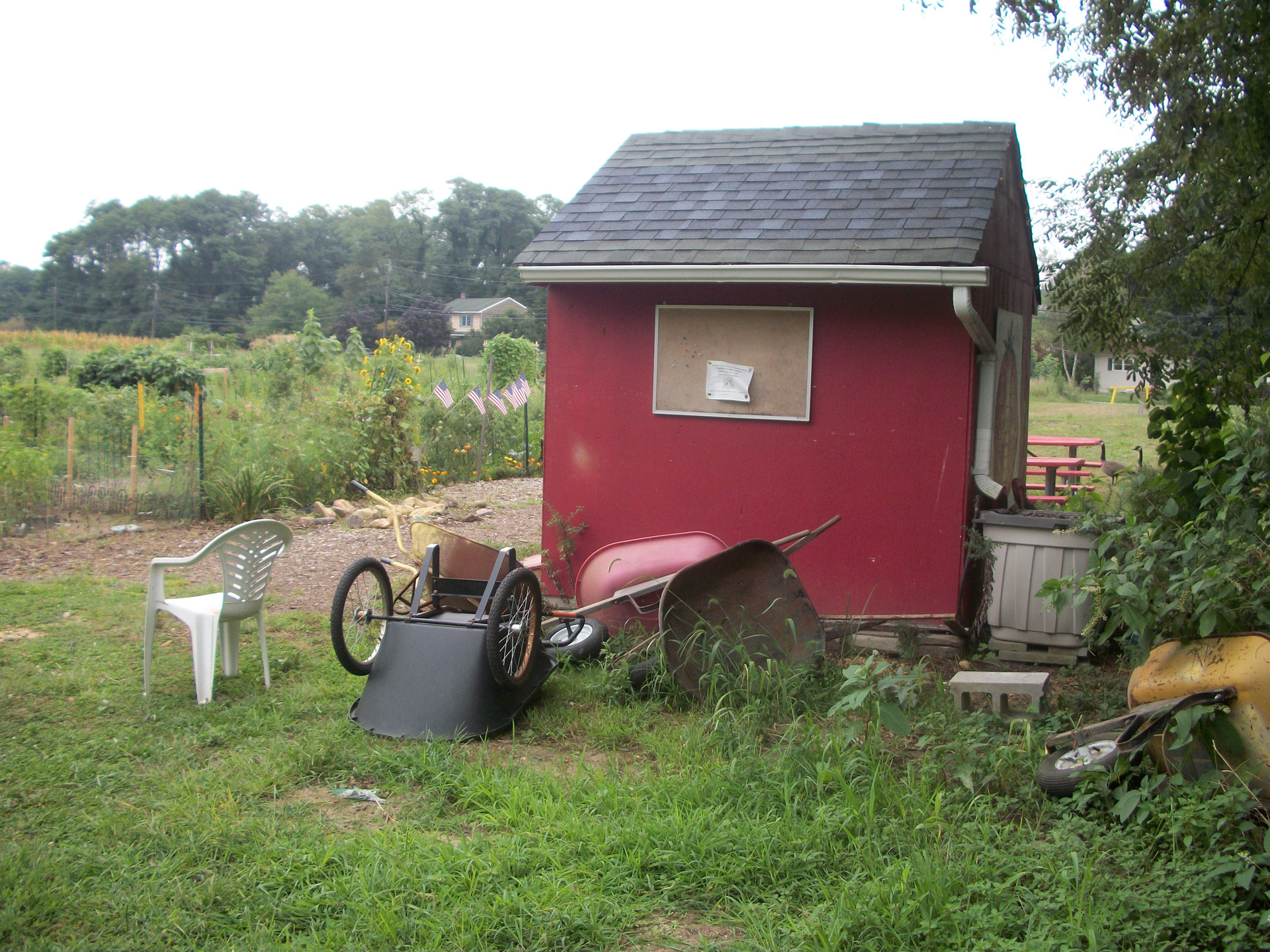 tool shed garden summer free photo