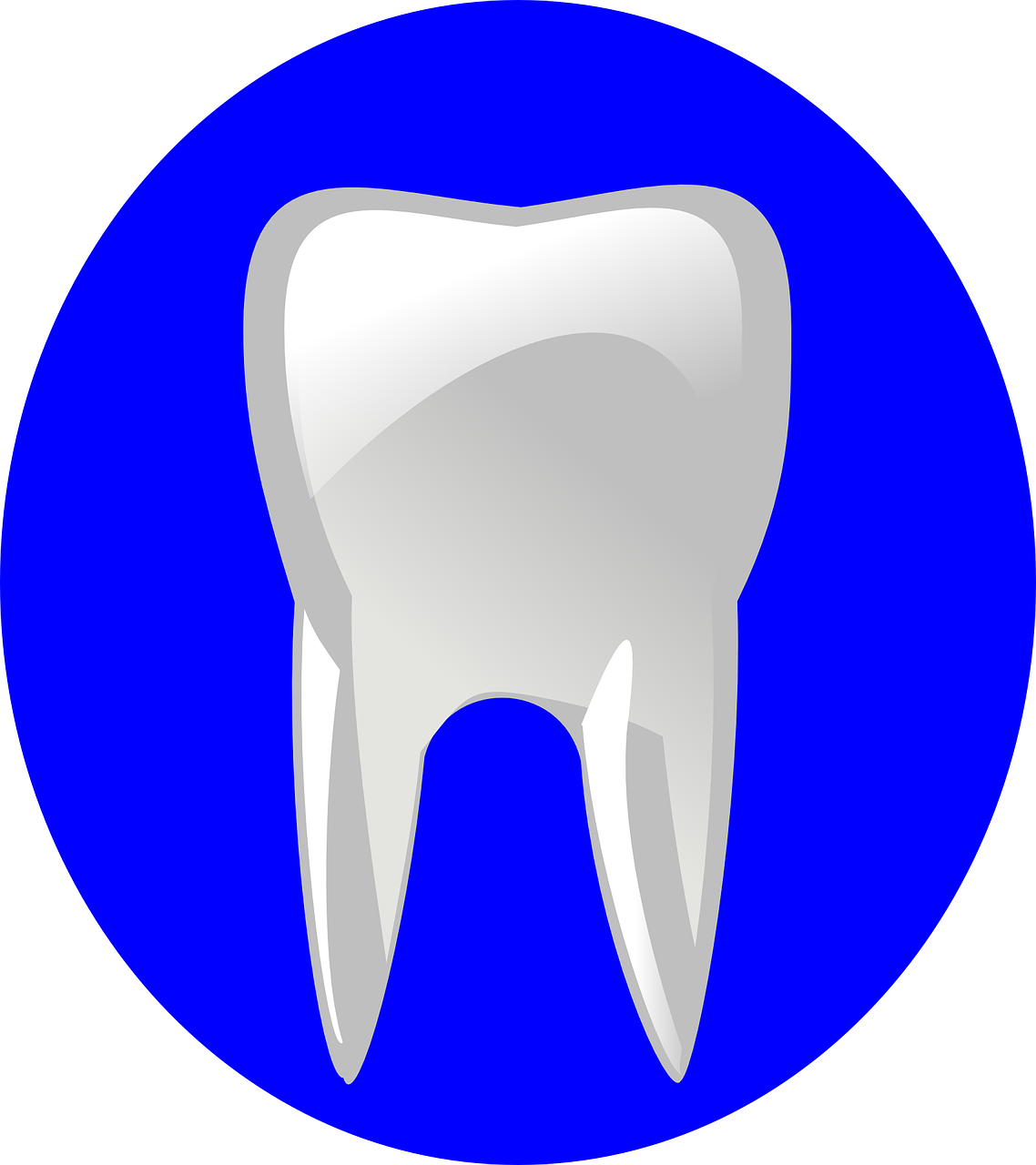 tooth blue circle free photo