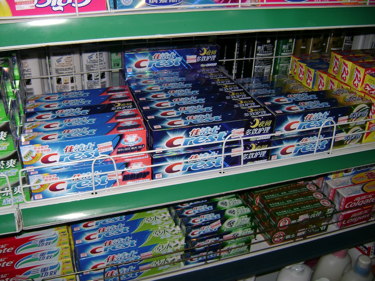 toothpaste china store free photo