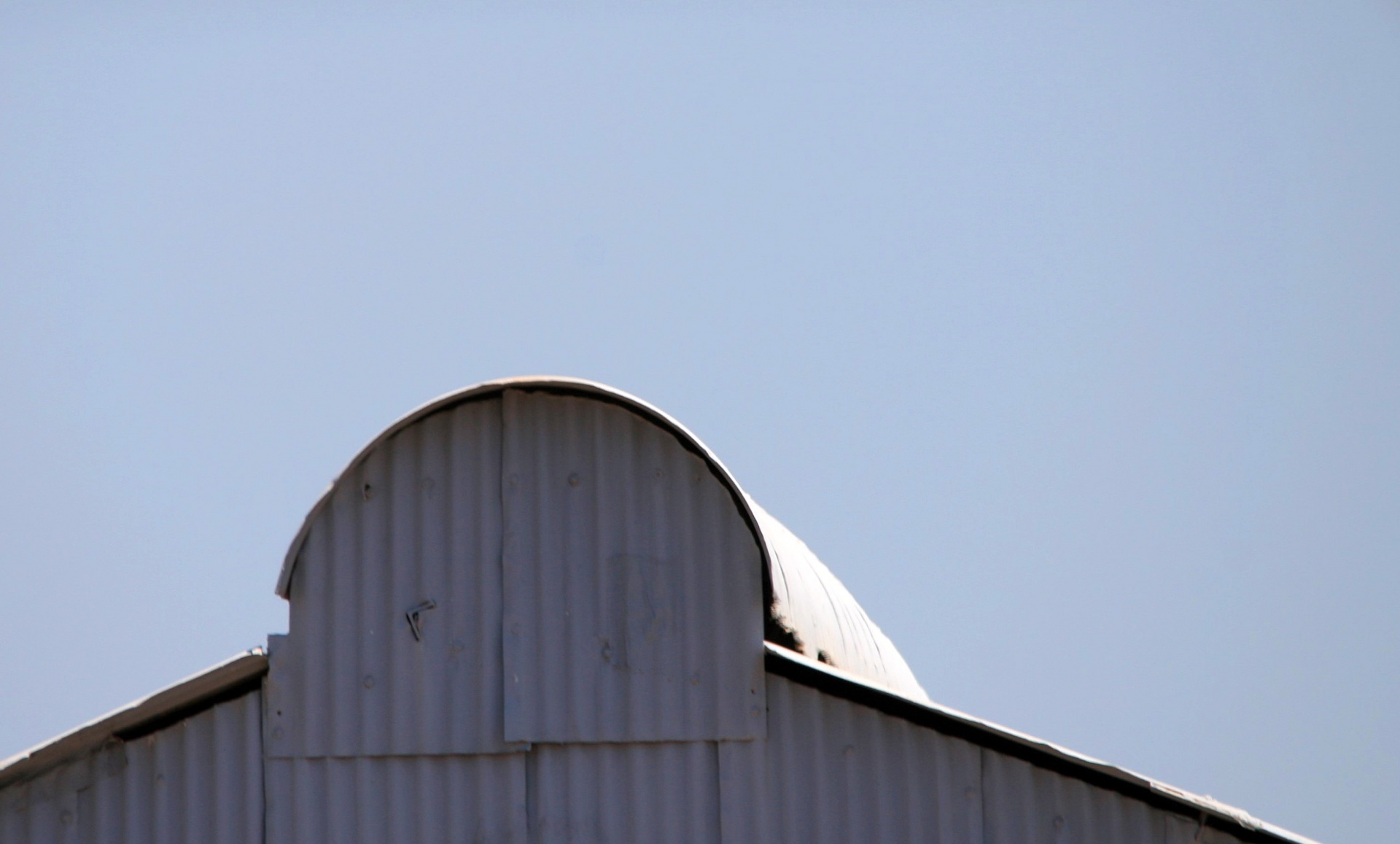 hangar structure corrugated iron free photo