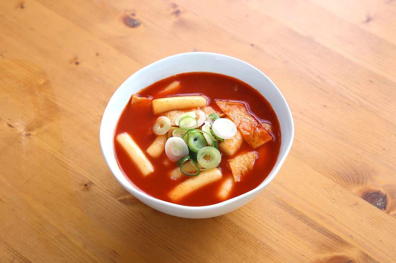 toppokki food korean food free photo