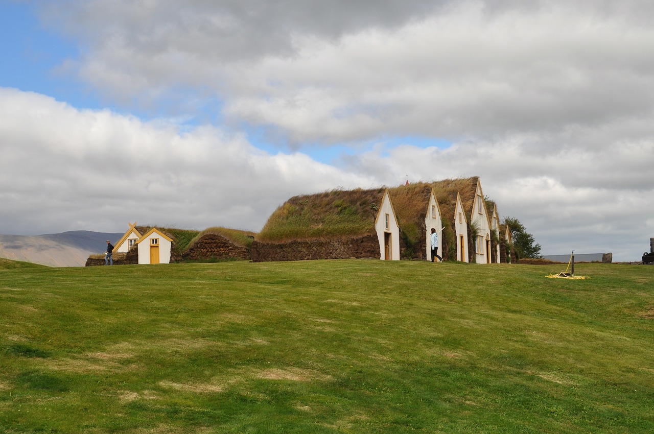 torfhaus grass roof iceland free photo