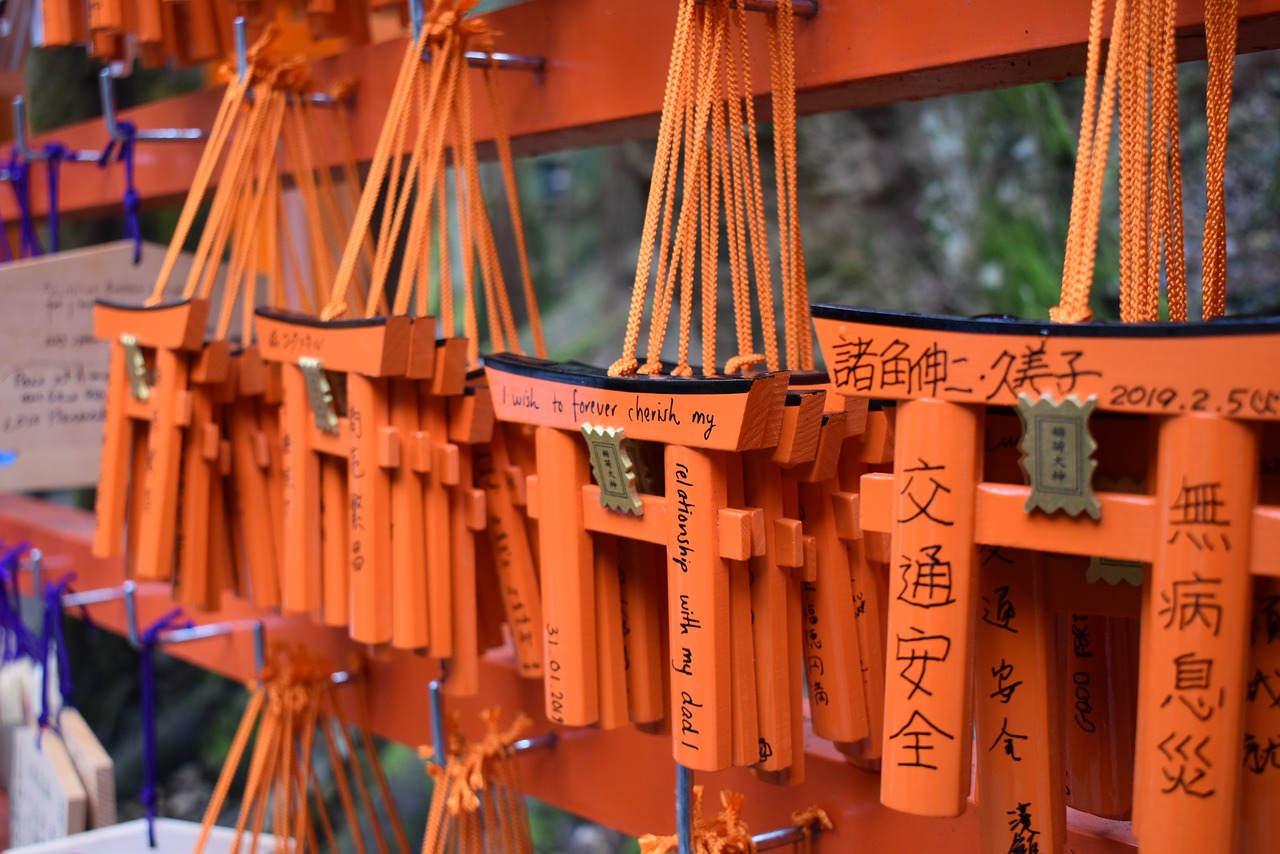 torii gate  japan  fushimi inari free photo