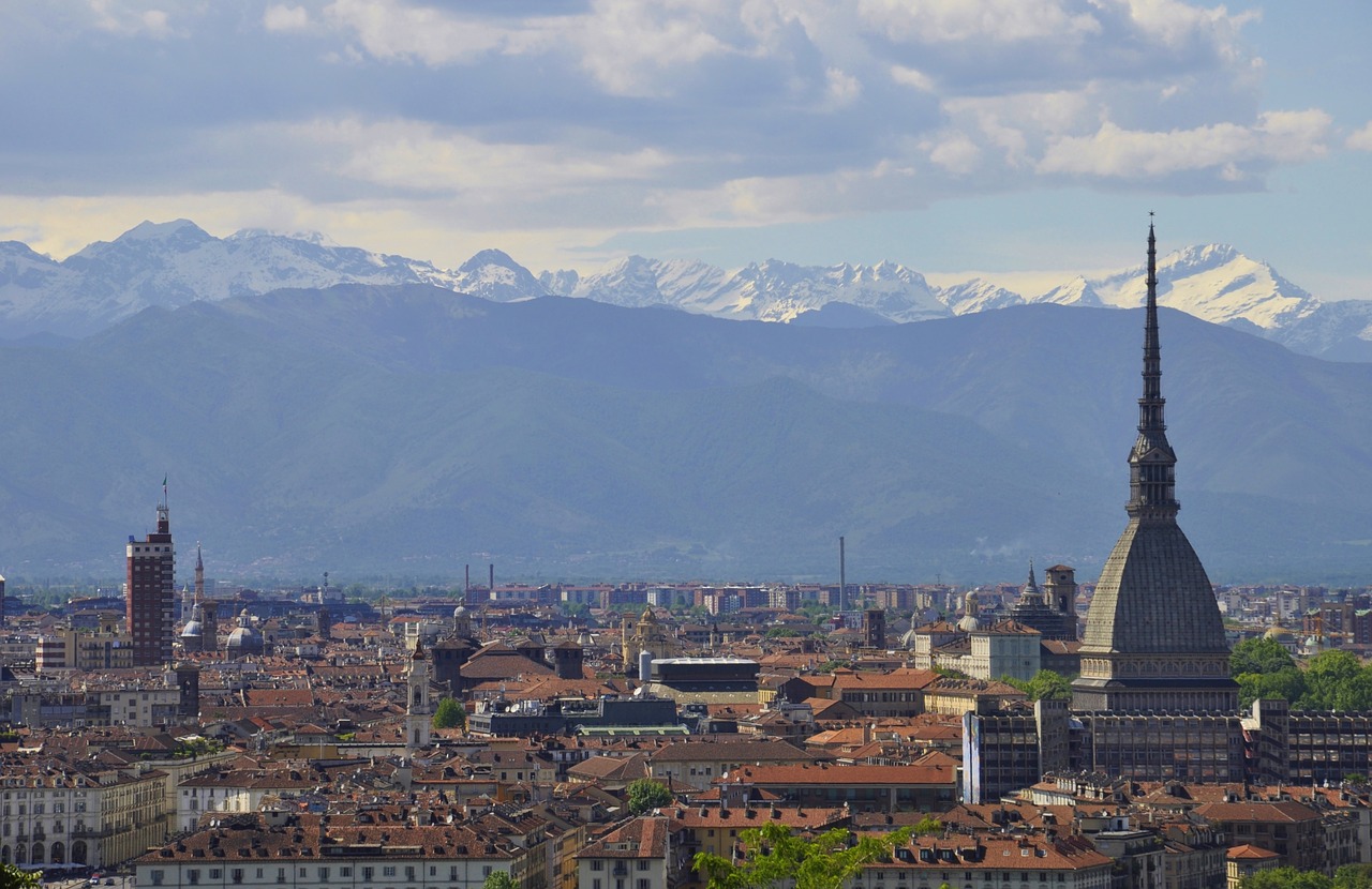 torino panoramic big city free photo