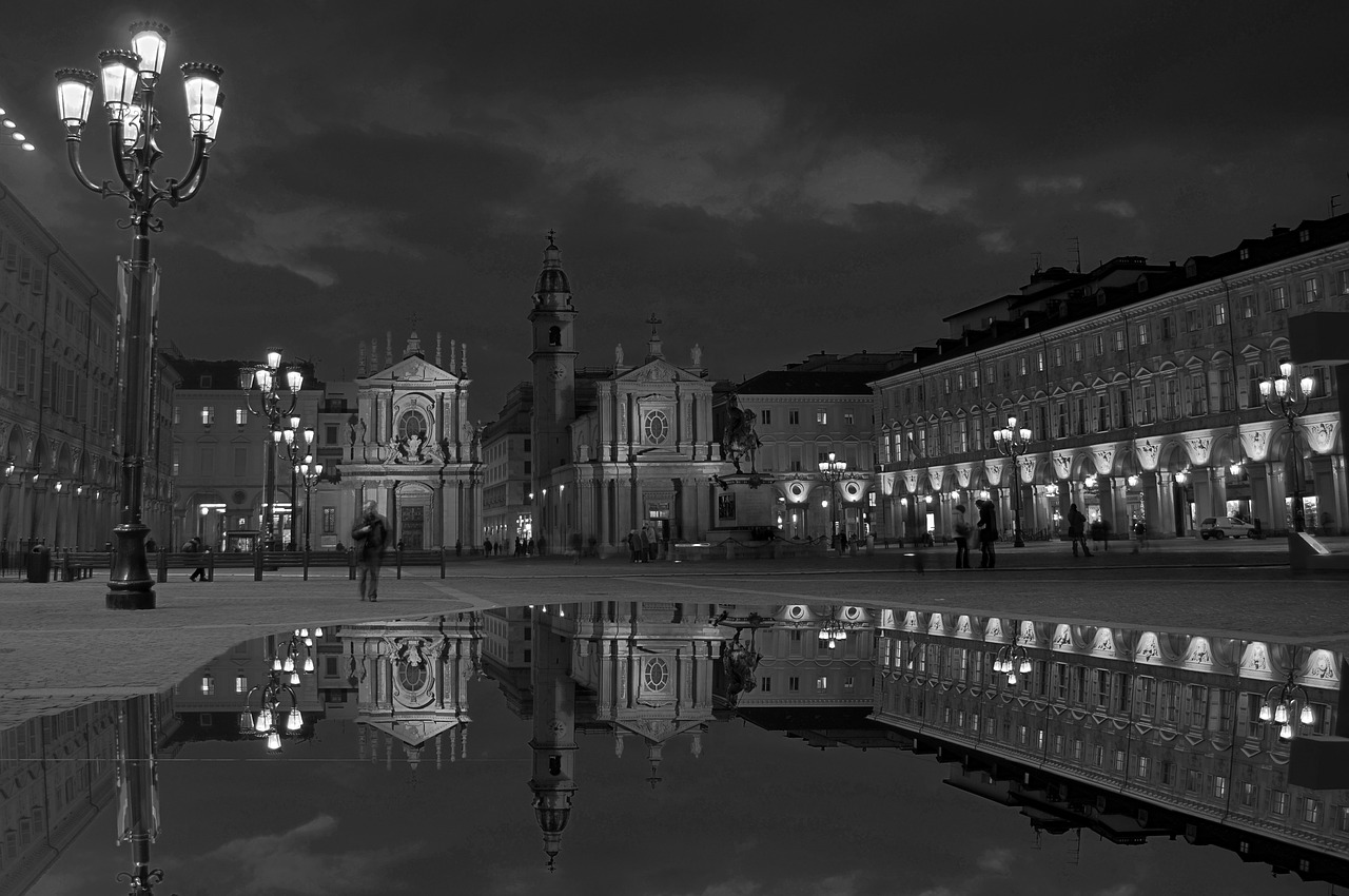 torino piazza carlo calm after the storm free photo