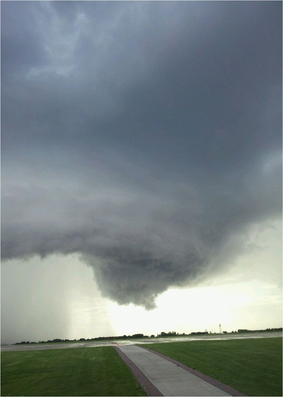 tornado funnel cloud forming free photo