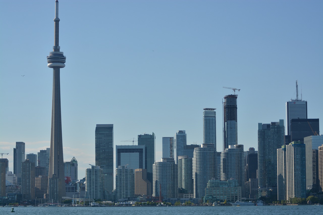 toronto skyline buildings free photo