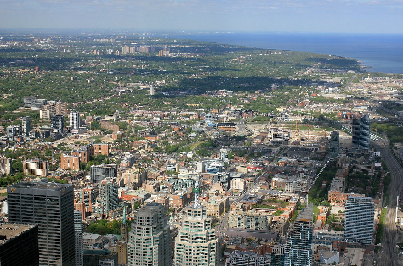 toronto skyscrapers cityscape free photo