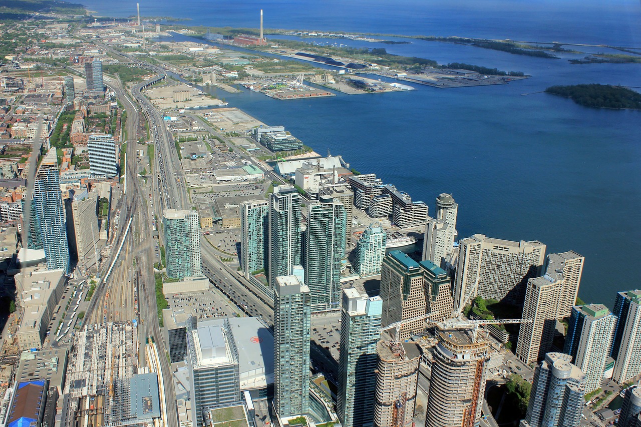 toronto skyscrapers cityscape free photo