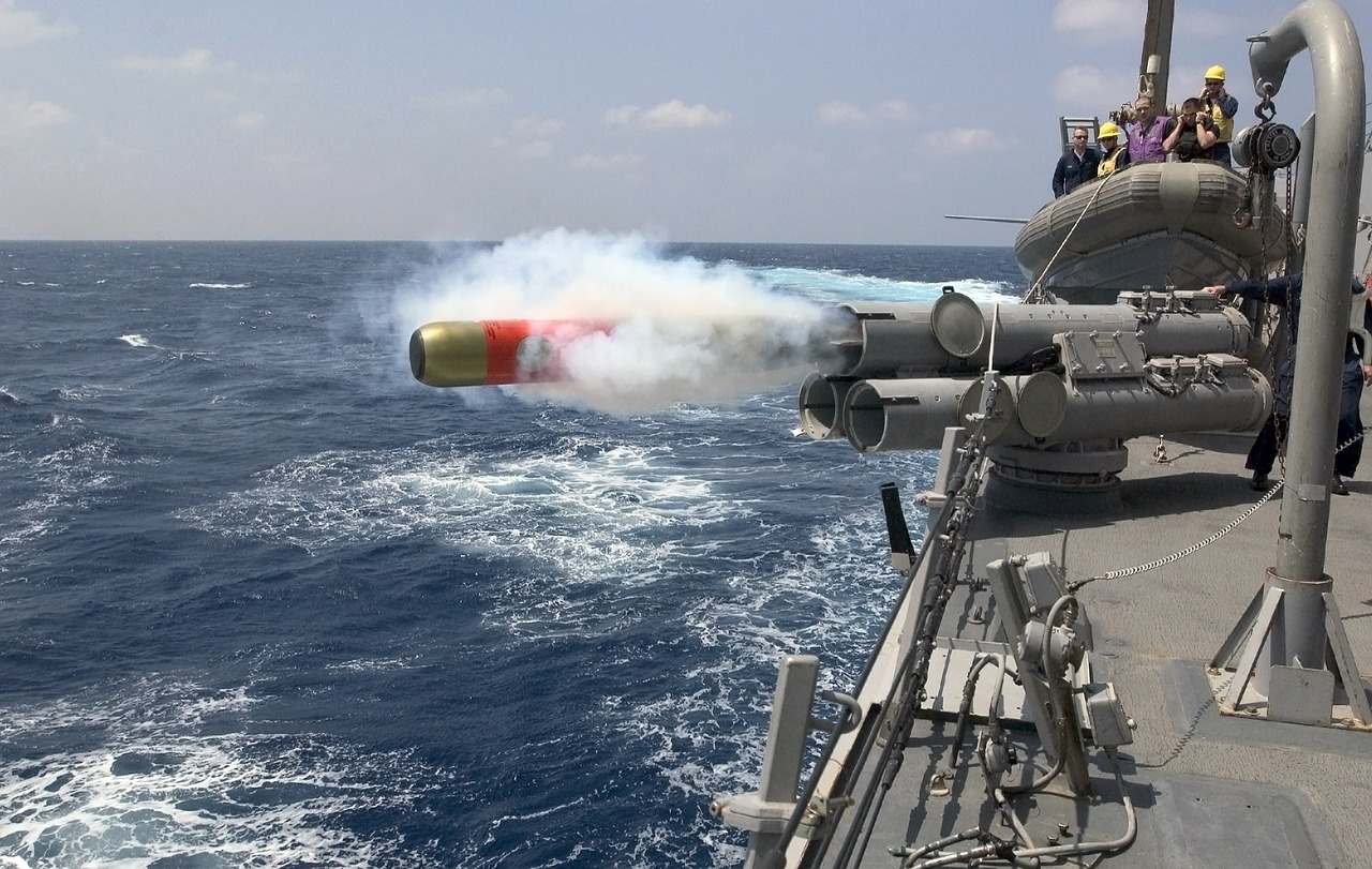torpedo launch weapon free photo