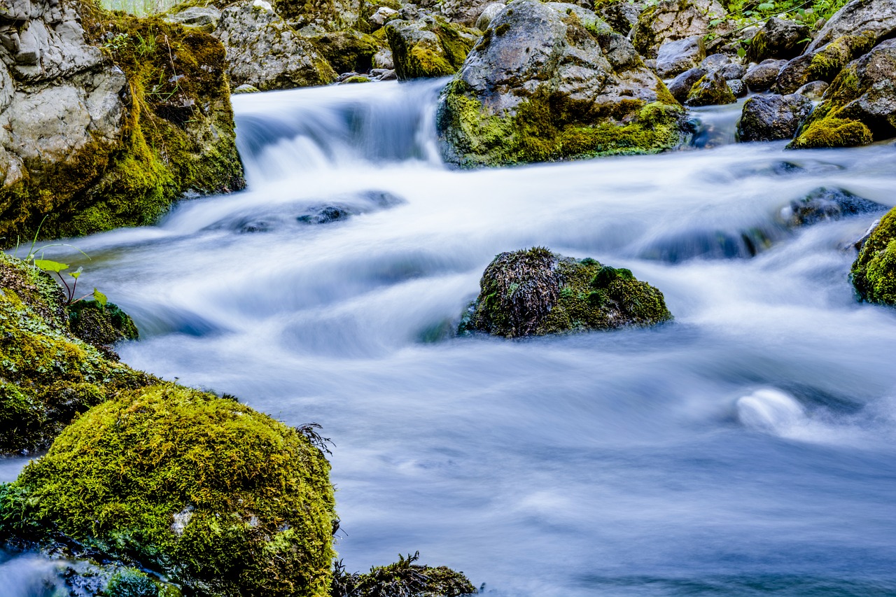 torrent water mountain free photo