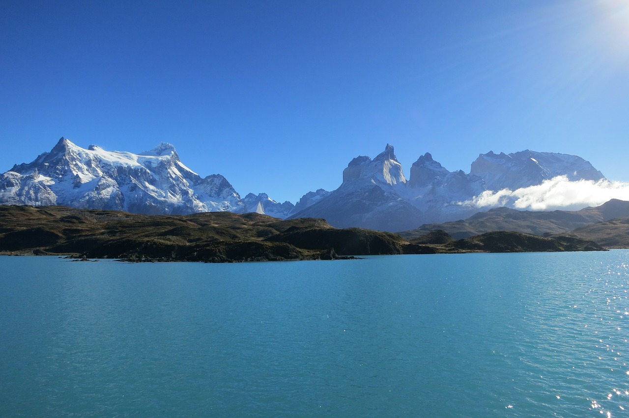 torres del paine patagonia water free photo