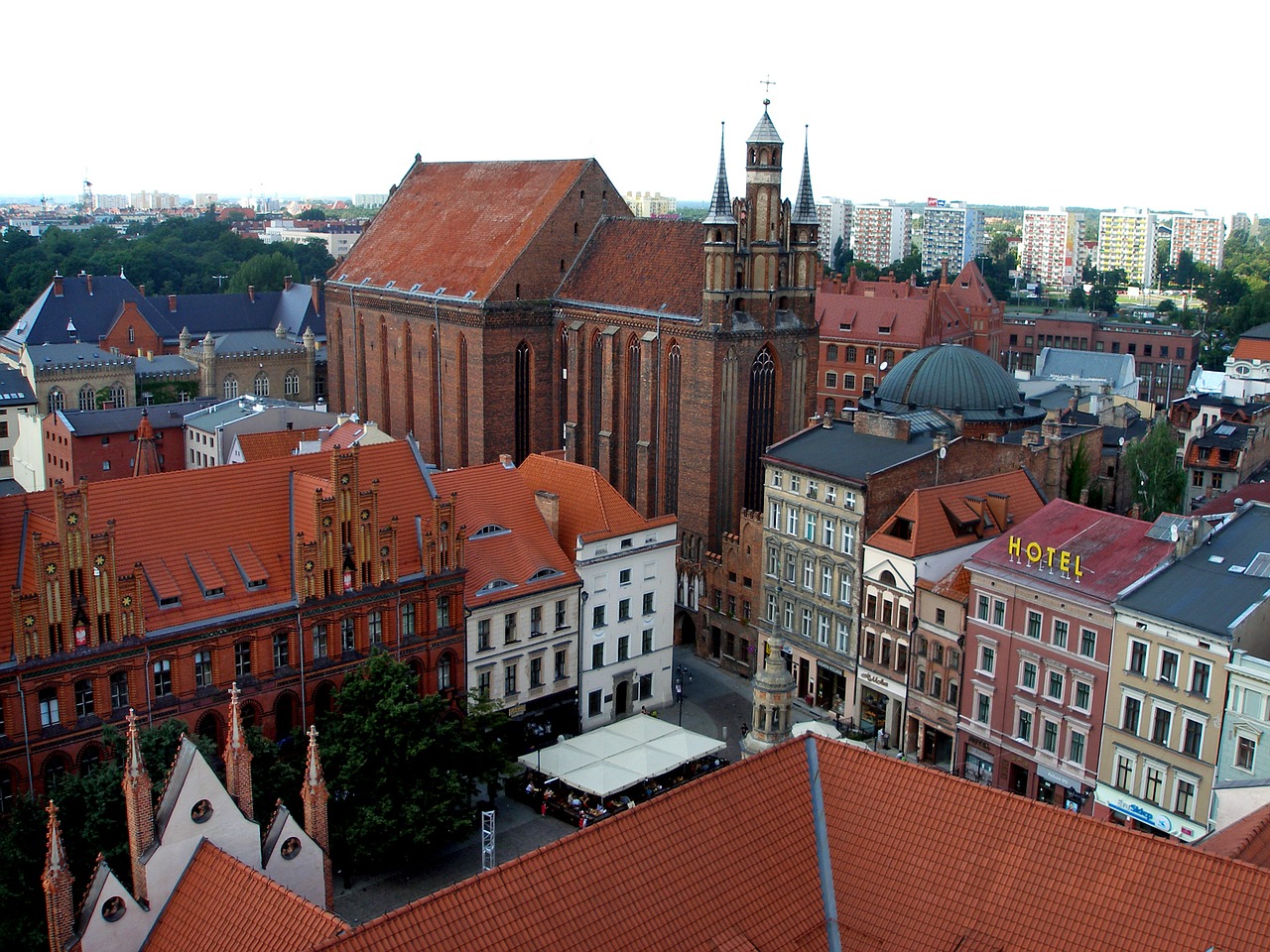 toruń wisla panorama free photo