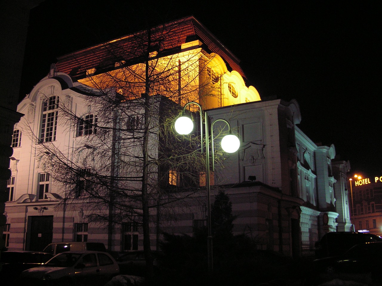 toruń horzyca theater theatre texas at night free photo