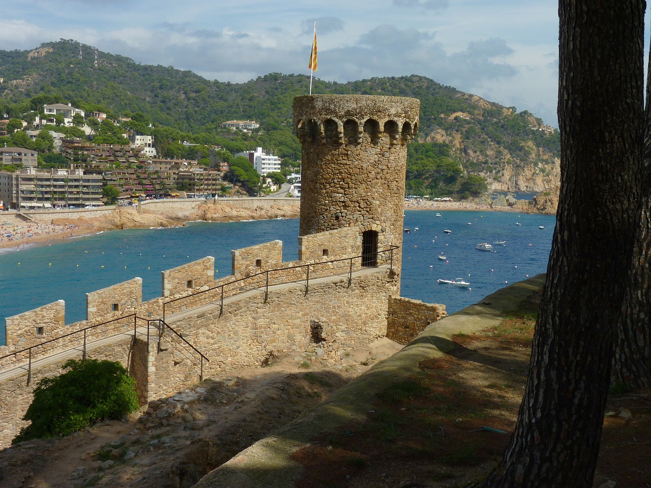 tossa de mar castle spain free photo