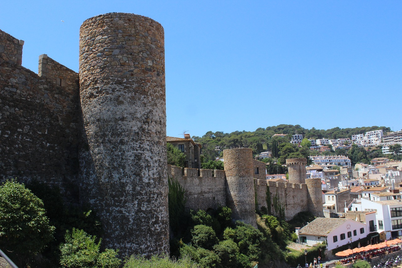 tossa de mar catalonia old town free photo