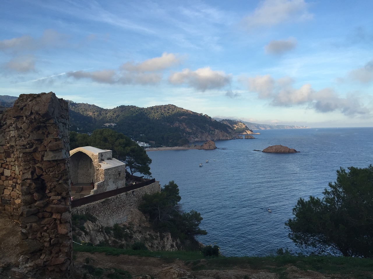 tossa de mar spain coast free photo