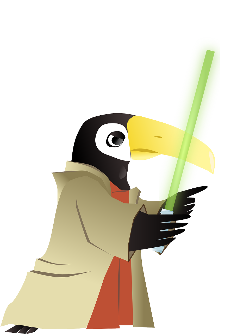 toucan jedi star wars free photo