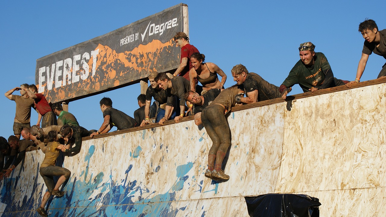 tough mudder teamwork tough free photo