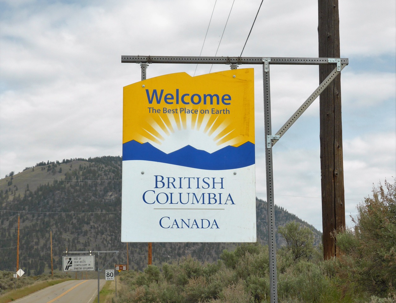 tourism border british columbia free photo