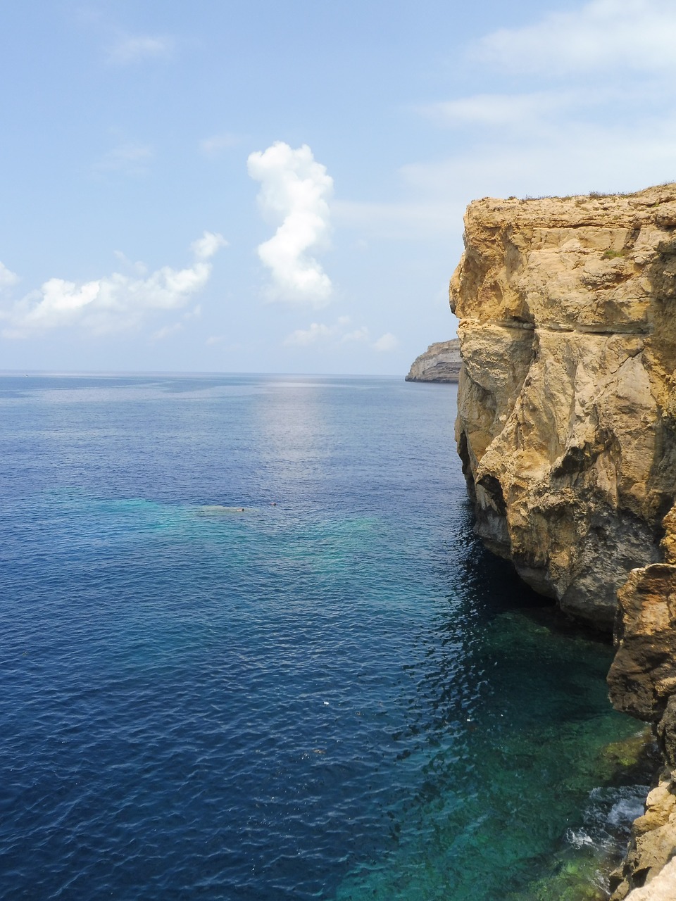 tourist rock ocean free photo