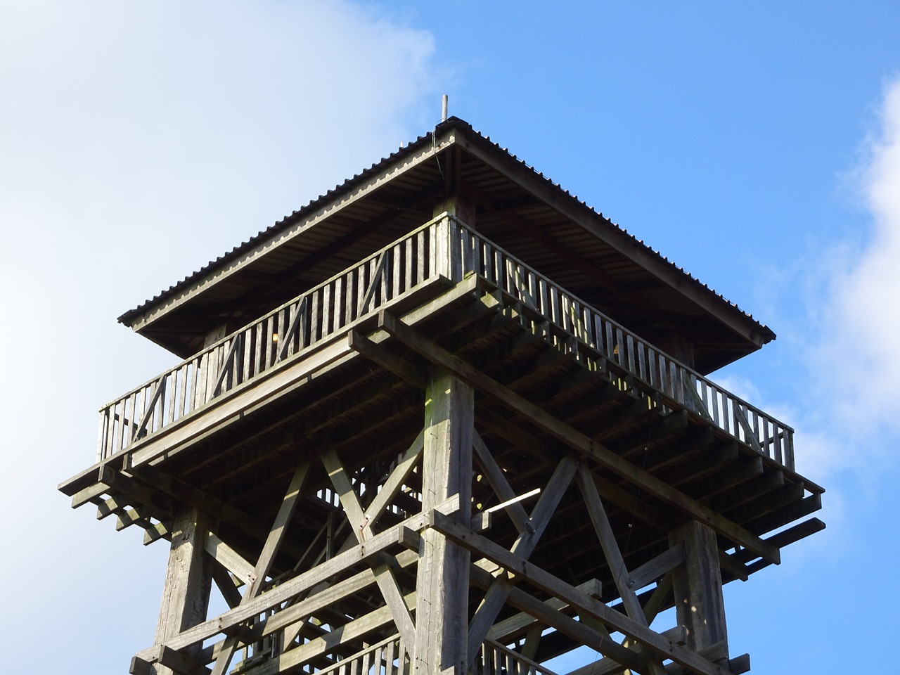 tourist tower wood free photo