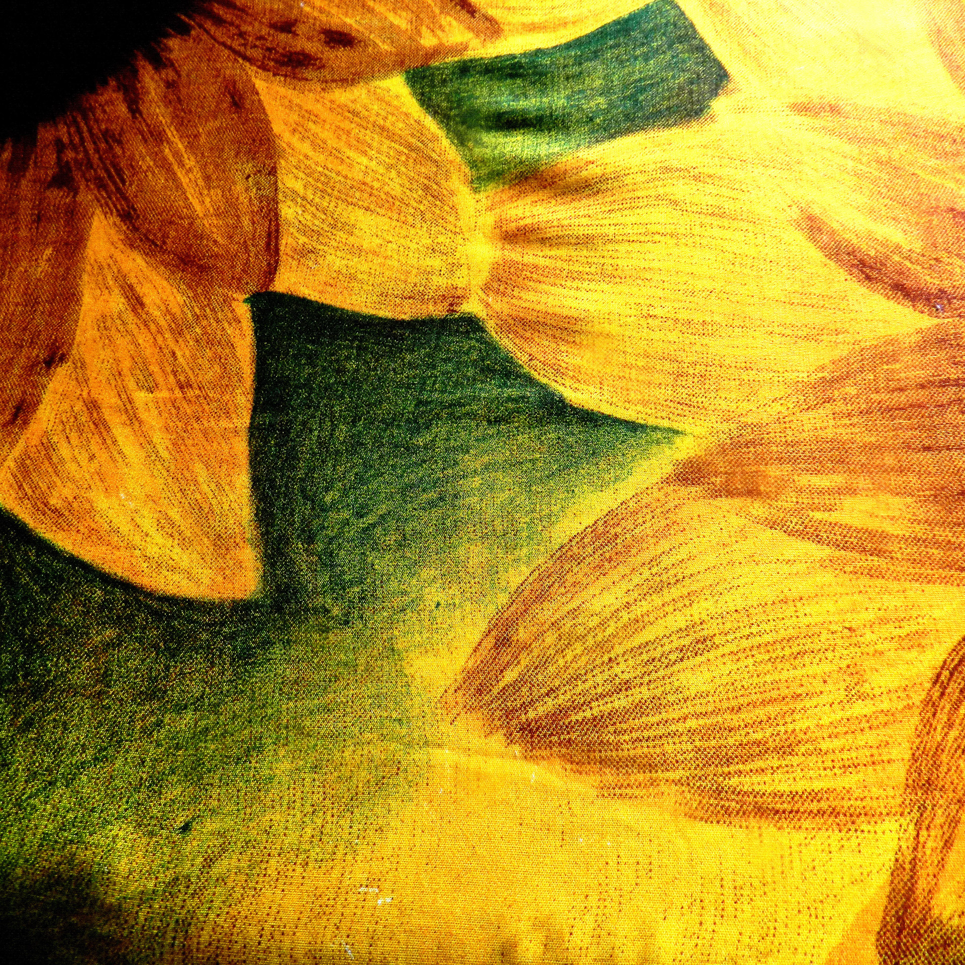 background fabric sunflower free photo