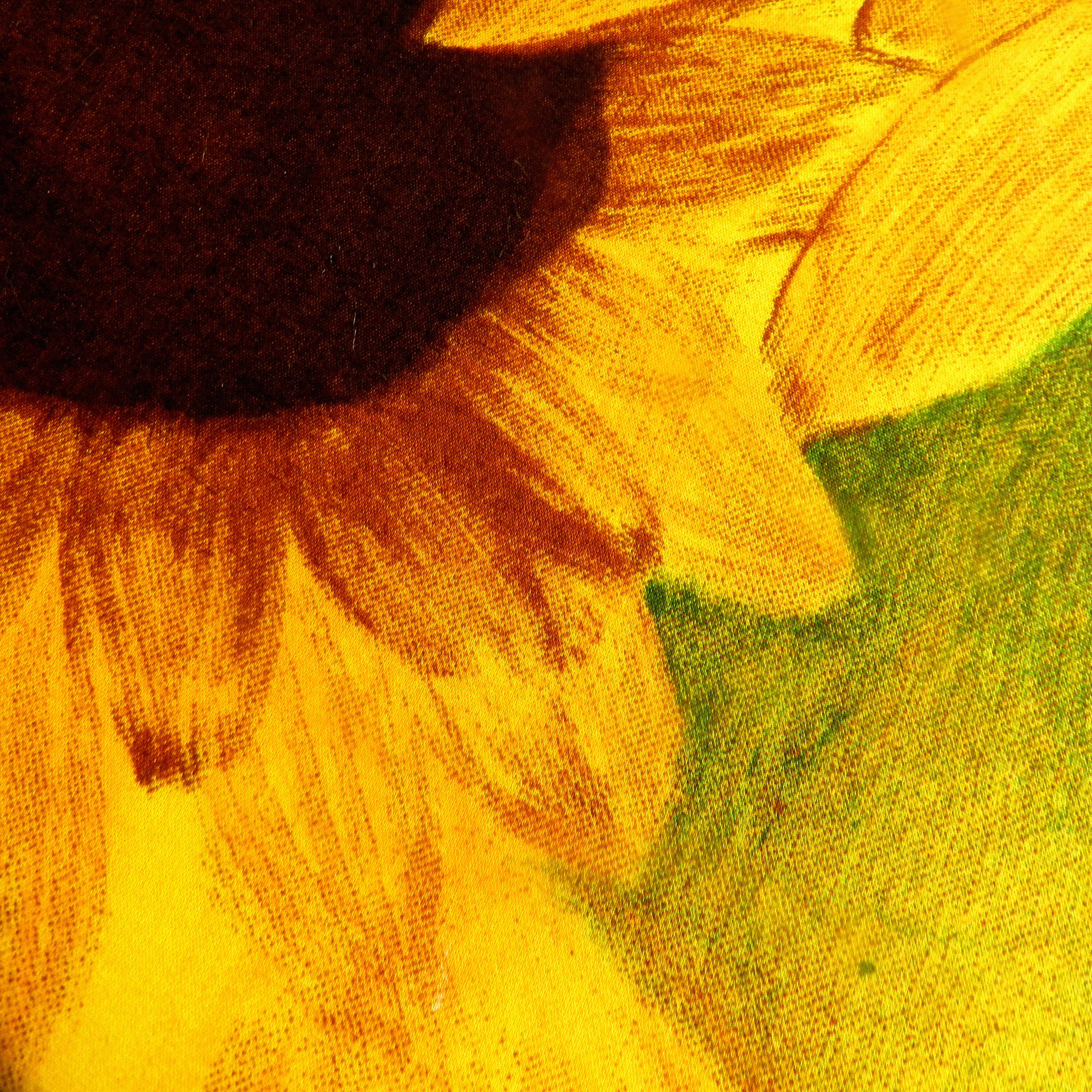 background fabric sunflower free photo