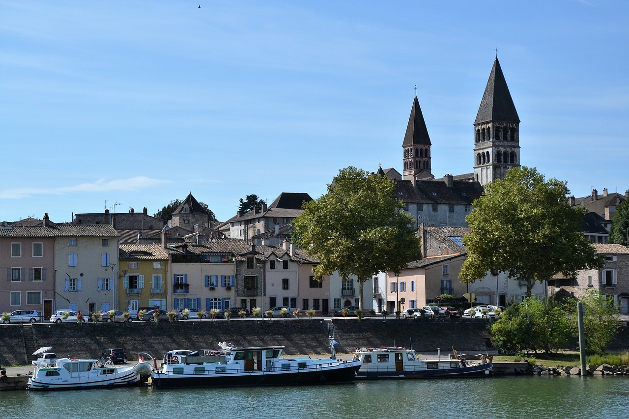 tournus city saone free photo