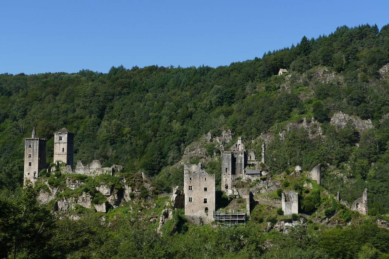 tours de merle tower ruin free photo