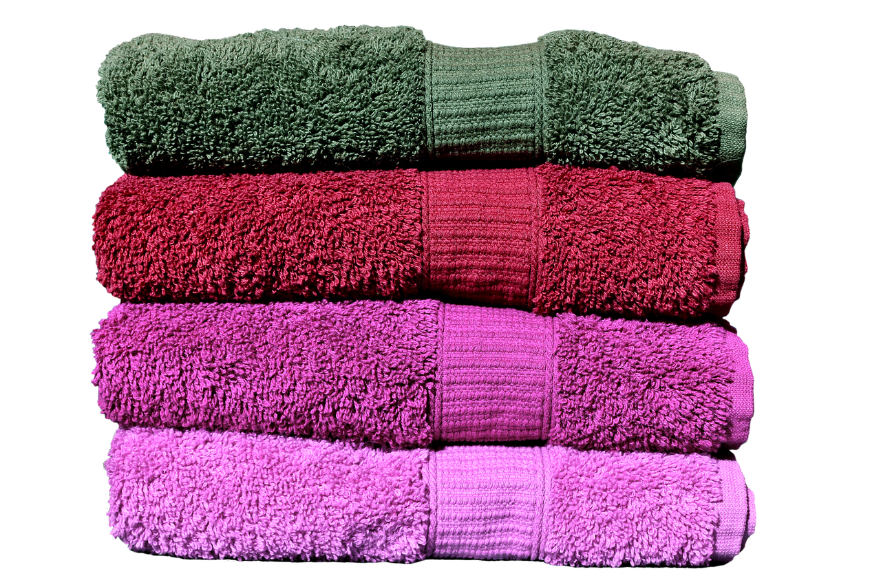 towels pink red free photo