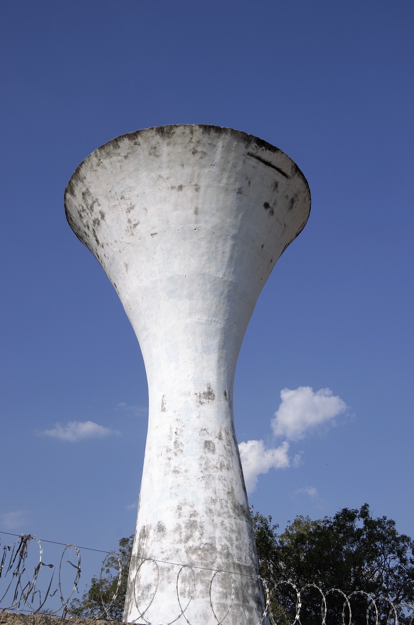 tower water box blue free photo