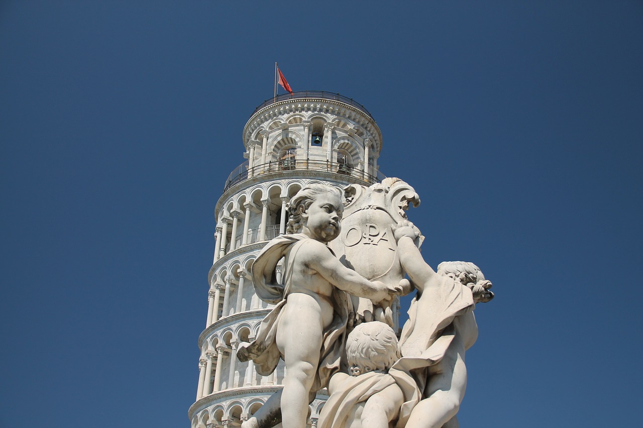 tower pisa statue free photo