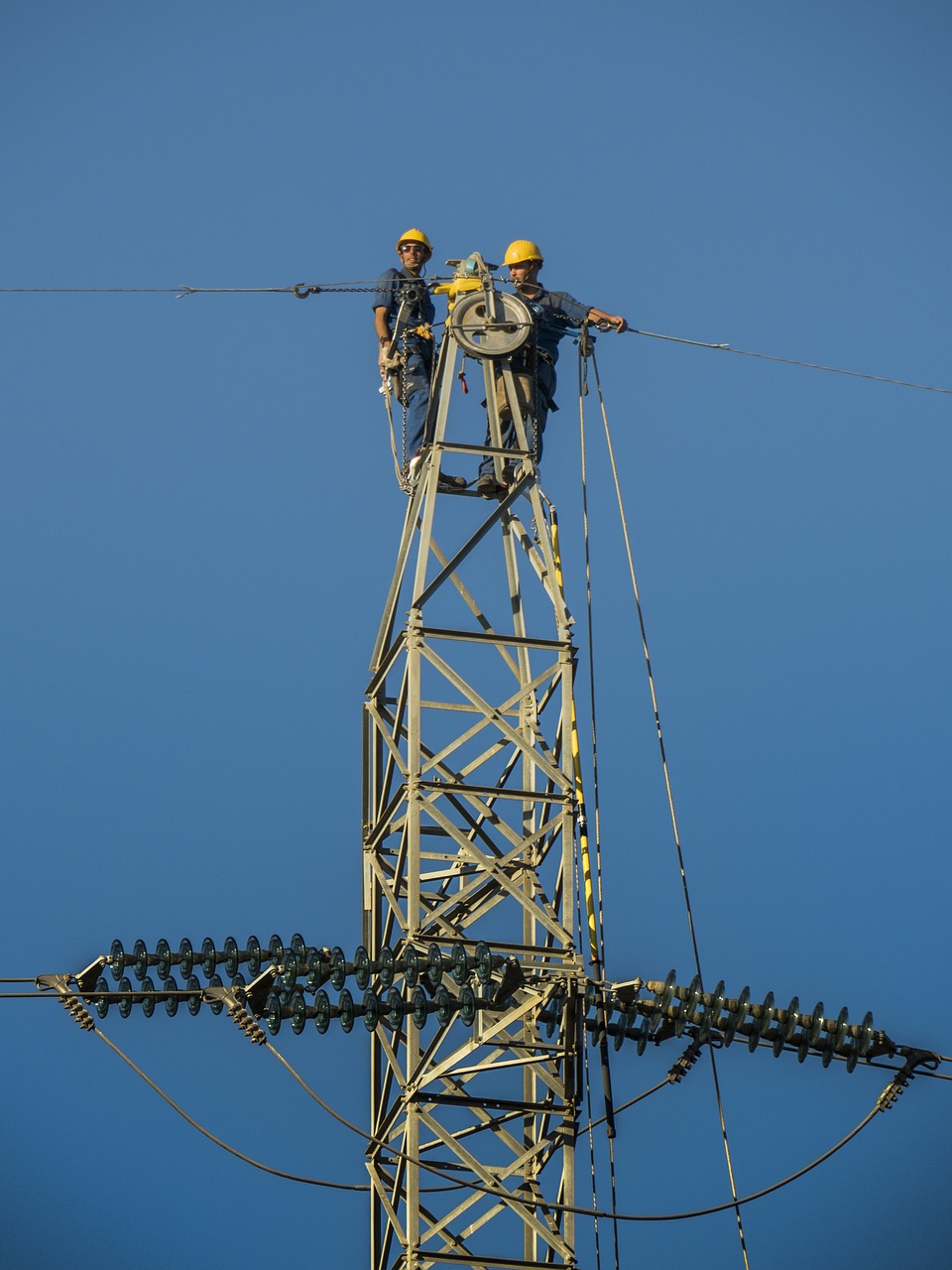 tower electricity electricians free photo