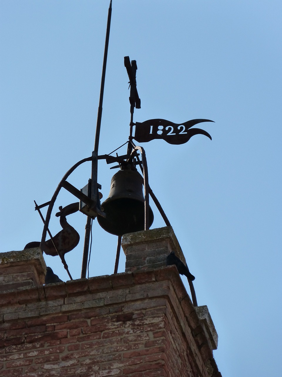 tower bell weather vane free photo