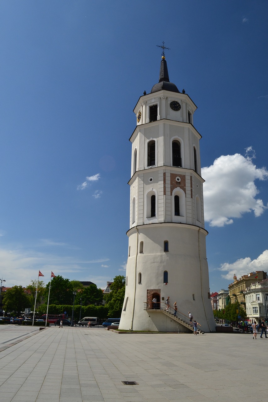 tower sky clouds free photo