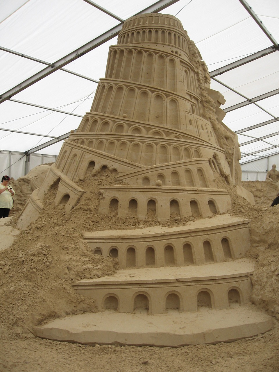 tower sand picture sculpture free photo