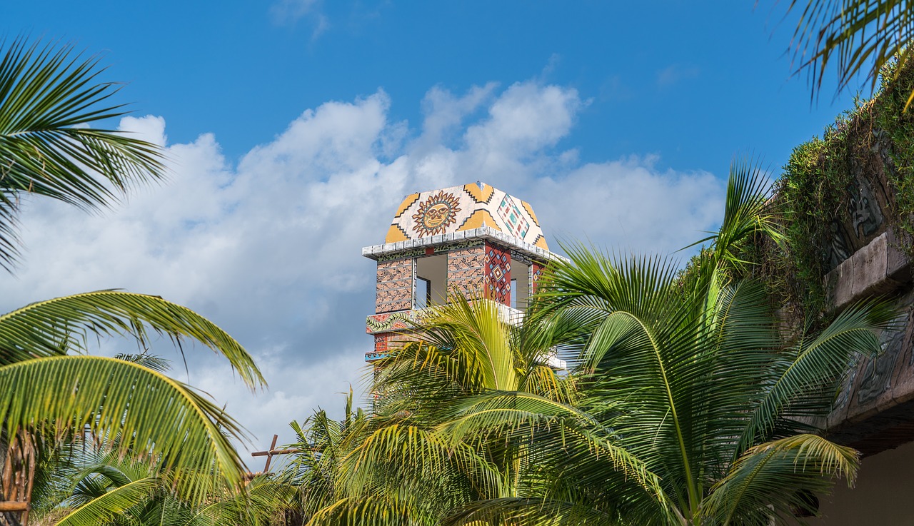 tower costa maya palm free photo