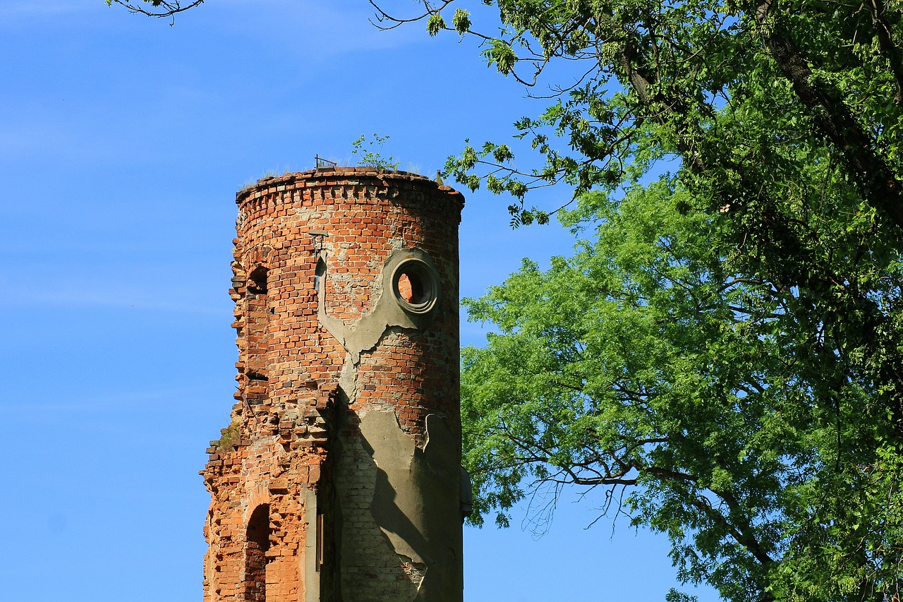 tower  the ruins of the palace  monument free photo