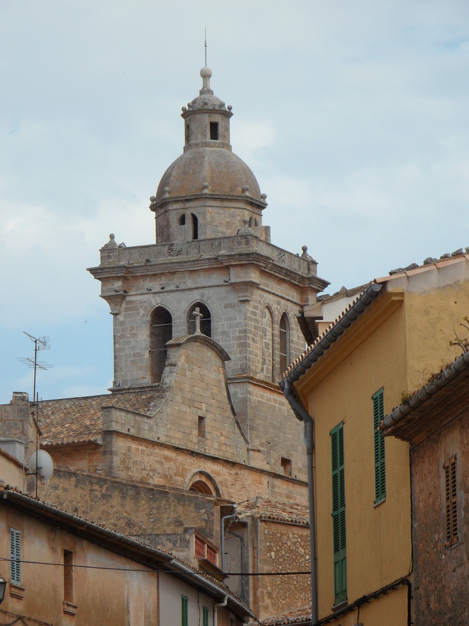 tower church mallorca free photo