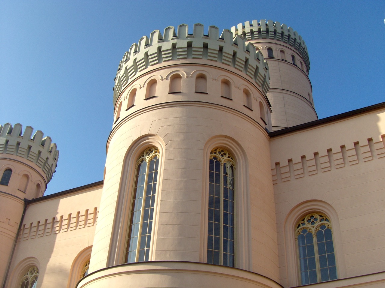 tower castle blue sky free photo