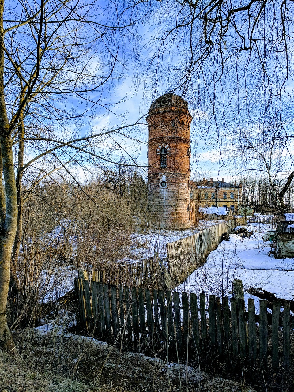 tower  winter  snow free photo