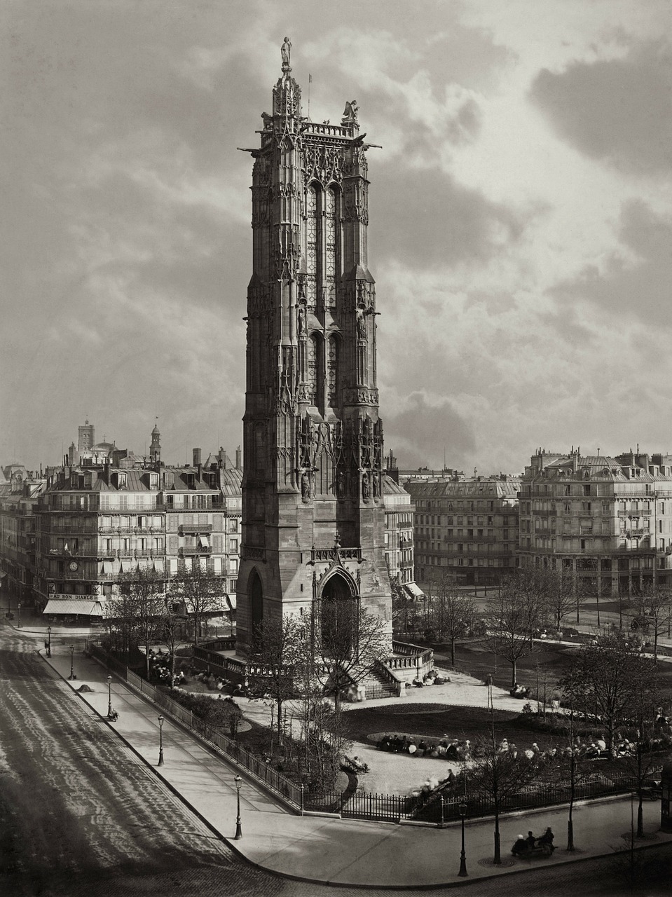 tower saint jacques paris free photo