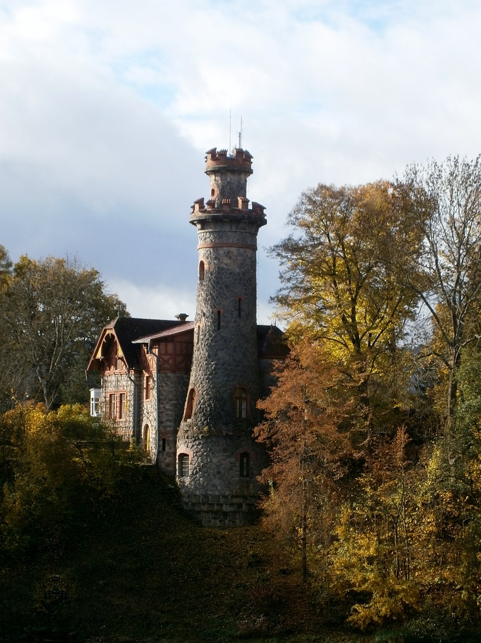 tower autumn kingdom free photo