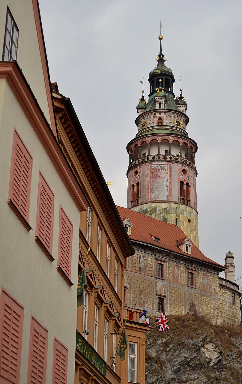 tower castle czech krumlov free photo